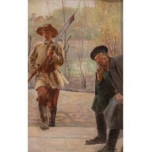 Jacek Malczewski (1854 Radom - 1929 Kraków), Doktor u nieprzyjaciela, 1898 r.