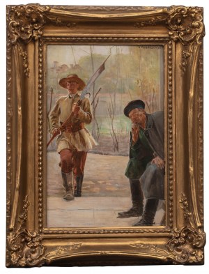 Jacek Malczewski (1854 Radom - 1929 Kraków), Doktor u nieprzyjaciela, 1898 r.