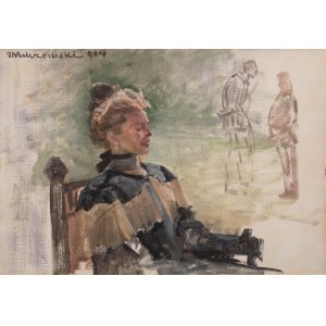 Jacek Malczewski (1854 Radom - 1929 Kraków), Portret pani Marii Balowej, 1904 r.