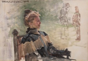 Jacek Malczewski (1854 Radom - 1929 Kraków), Portret pani Marii Balowej, 1904 r.