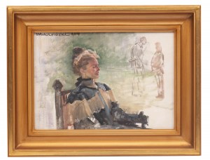 Jacek Malczewski (1854 Radom - 1929 Kraków), Portret pani Marii Balowej, 1904 r.