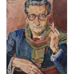 Mela Muter (1876 Warszawa - 1967 Paryż), Portret mężczyzny w okularach, (Bolesław Nawrocki?), lata 60-te XX w.