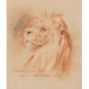 Tadeusz Styka (1889 Kielce-1954 Nowy Jork), Głowa lwa, 1911