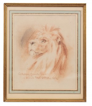 Tadeusz Styka (1889 Kielce-1954 Nowy Jork), Głowa lwa, 1911