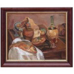 Henryk Epstein (1891 Lodz - 1944 Auschwitz), Still life with fish