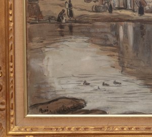 Jean Peské (1870 Gołta/Ukraina-1949 Le Mans), Pejzaż miejski