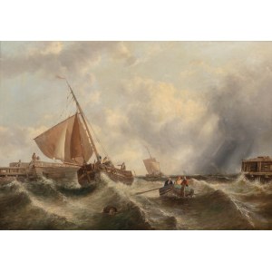 Edwin Hayes (1819 Bristol - 1904), In mare
