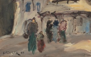 Stanisław Jan Łazorek (1938 Aksamanice-2000 Kazimierz Dolny), Kazimierz, 1989 r.