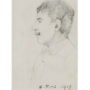 Bronisława RYCHTER-JANOWSKA (1868-1953), Portret męski, 1917