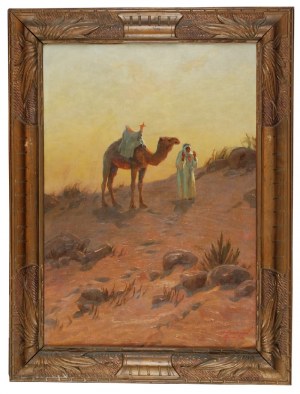 Aleksander LASZENKO (1883-1944), Na pustyni w okolicach Mann w Jordanii, 1936