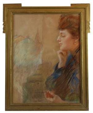 Teodor AXENTOWICZ (1859-1938), Dama w oknie