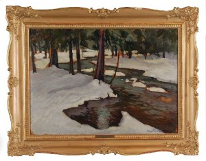 Stefan FILIPKIEWICZ (1879-1944), Potok zimą, 1909