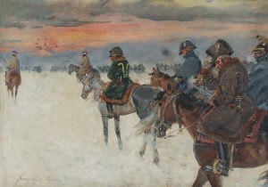 Jerzy KOSSAK (1886-1955), Wizja Napoleona w odwrocie spod Moskwy, 1930