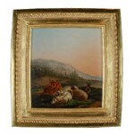 Malarz nieokreślony, austriacki (?), 1 poł XIX w., Pejzaż bukoliczny
