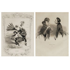 Honoré DAUMIER (1808-1879), Para litografii