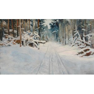 F. LIBERACKI (?), Zima w lesie, 1911