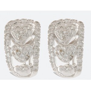 Boucles d'oreilles avec diamants