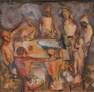 Leopold Gottlieb (1879 Drohobycz - 1934 Paryż), Postacie wokół stołu, około 1927