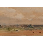 Leon Wyczółkowski (1852 Huta Miastkowska - 1936 Warszawa), Pejzaż z wysokim niebem, 1914
