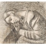 Jacek Mierzejewski (1883 Sosnowiec - 1925 Otwock), Portret żony (recto) / Szkic portretu kobiety - Wandy Wolffowej-Łaszczukowej (verso), około 1914