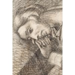 Jacek Mierzejewski (1883 Sosnowiec - 1925 Otwock), Portret żony (recto) / Szkic portretu kobiety - Wandy Wolffowej-Łaszczukowej (verso), około 1914
