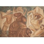 Boleslav Cybis (1895 Massandra Farm na Kryme - 1957 Trenton (New Jersey, USA)), Fantastická figurálna kompozícia, 1920-22