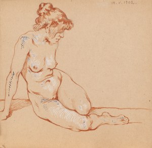 Marian Wawrzeniecki (1863 Warszawa - 1943 Warszawa), Akt, 1902