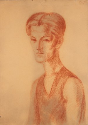 Jakub Rotbaum (1901 Żelechów - 1994 Wrocław), Portret młodego mężczyzny