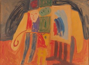 Maurice Blond (1899 Łódź - 1974 Clamart we Francji), Sztaluga i stół w pracowni artysty