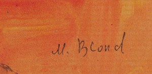 Maurice Blond (1899 Łódź - 1974 Clamart we Francji), Sztaluga i stół w pracowni artysty