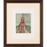 Nikifor Krynicki (1895 Krynica - 1968 Folusz), Chrystus z monstrancją