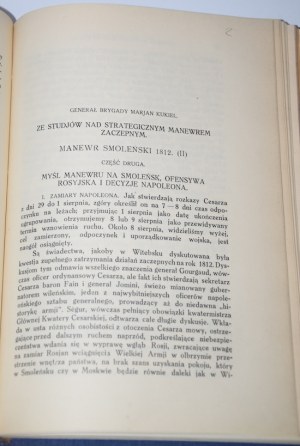 KUKIEL Marian - Smolensk maneuver 1812: From studies on strategic offensive maneuver [1927].