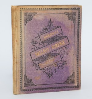 MICKIEWICZ Adam - Ballads and romances. Lviv 1882.