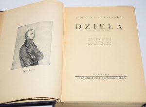 KRASIŃSKI Zygmunt - Dzieła (pisma wybrane). Layout and arrangement of the text by Leon Piwiński. Foreword by Manfred Kridl.