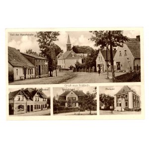 Przytoczna / Priffisch - główna ulica, stacja kolejowa, administracja okręgowa, poczta (1566)