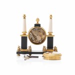 Miniatur-Zylinderuhr im Empire-Stil