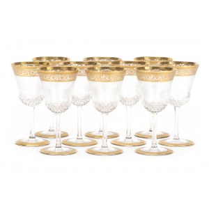 St. Louis set of wine glasses 'Thistle Gold'