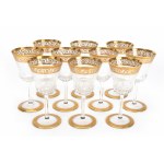 St. Louis set of wine glasses 'Thistle Gold'