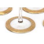 St. Louis set of wine glasses 'Thistle Gold'