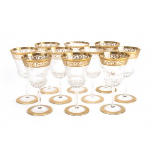 St. Louis set of wine glasses 'Thistle Gold'