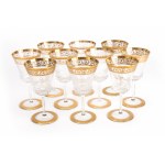 St. Louis set of wine glasses 'Thistle Gold'