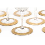 St. Louis set of wine glasses 'Thistle Gold'