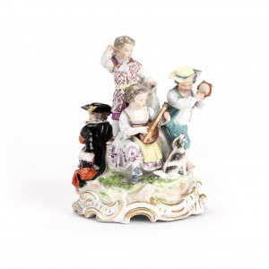 Meissen Groupe de figurines 'Enfants musiciens