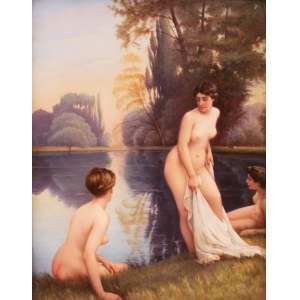 Porzellanbild 'Le Soir' nach Albert Aublet