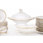 KPM tea &amp; dinner service 'English smooth with gold rim'