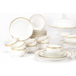 KPM tea &amp; dinner service 'English smooth with gold rim'
