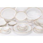 KPM tea &amp; dinner service 'English smooth with gold rim'