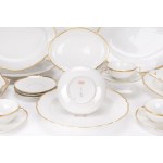 KPM tea &amp; dinner service 'English smooth with gold rim'