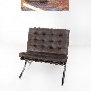 Knoll armchair 'Barcelona Chair', design by Mies van der Rohe