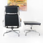 Eames Soft Pad Chair 'EA 222' &amp; Ottoman 'EA 223', design by Charles &amp; Ray Eames